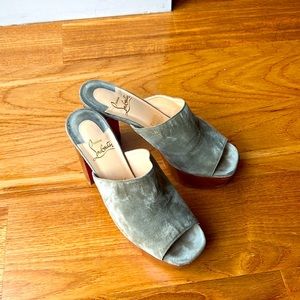 Christian Louboutin platform mules